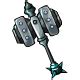 ridiculously heavy battle hammer.